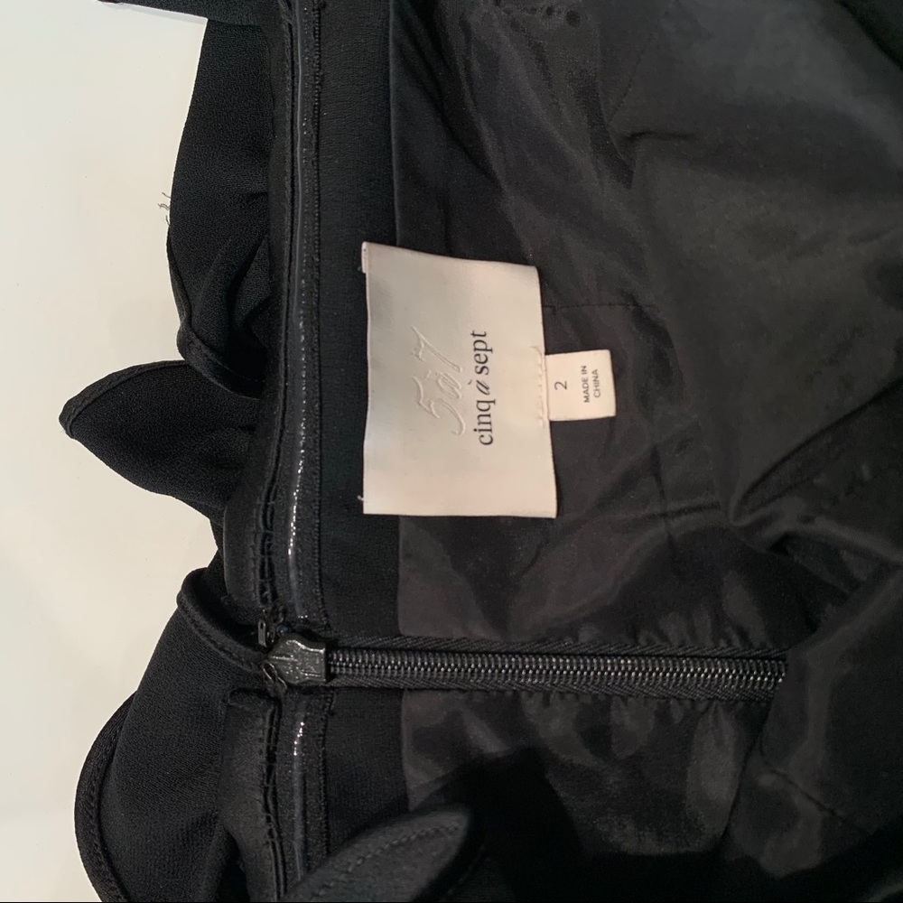 🚫🚫🚫SOLD🚫🚫🚫Cinq a Sept Mini Dress, Black, 2 - Picture 2 of 4